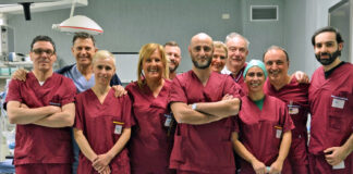 Urologia dell’Ulss 4: installate le prime tre protesi idrauliche peniene Il dottor Amenta e il suo staff