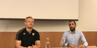 Venezia FC, la presentazione di Pohjanpalo e il punto sul calciomercato Joel Pohjanpalo e Cristian Molinaro