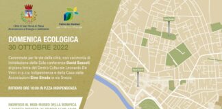 Passeggiata per dedicare a David Sassoli e a Gino Strada due luoghi simbolo di San Donà Domenica Ecologica del 30 Ottobre pere ricordare David Sassoli e Gino Strada - la locandina