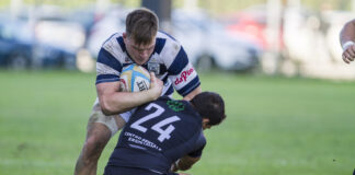 TOP10, il Mogliano torna sconfitto da Padova 54-6 Una percussione di Mirco Finotto in Petrarca-Mogliano