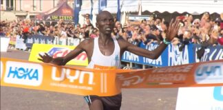 Munyo Solomon Mutai vince la Venicemarathon Arrivo Venicemarathon