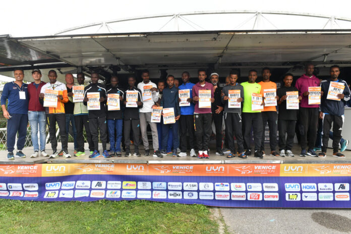 La presentazione dei top runners della UYN Venicemarathon - foto: Ufficio stampa Venicemarathon
