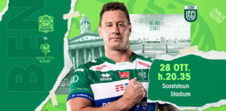 Il XV del Benetton Rugby per la partita di Glasgow Benetton-Glasgow