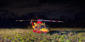 Elicottero notturno Suem, stanotte i primi due interventi con atterraggio diretto