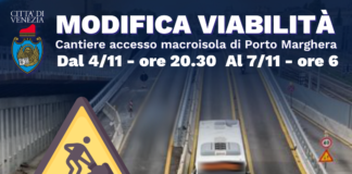 Modifiche alla circolazione lungo la S.R. 11 al di sopra del nuovo viadotto Modifiche alla Viabilità sulla SR 11 Porto Marghera