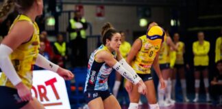 Ottava vittoria dell’Imoco, 3-0 anche al Pinerolo Pinerolo-Imoco - Foto ufficio stampa Pinerolo