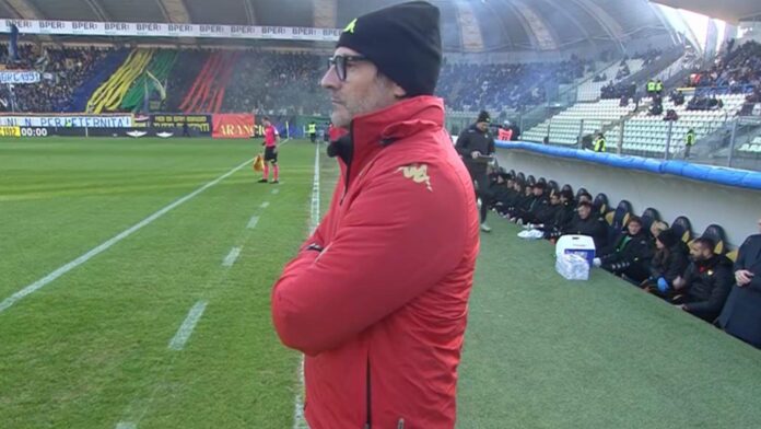Mister Paolo Vanoli, allenatore del Venezia FC, a Modena