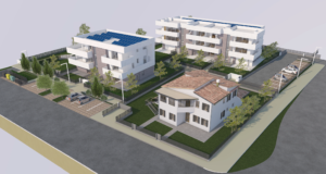 Il rendering dei nuovi appartamenti in via Ca' Alverà