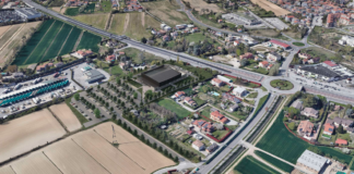Ok al nuovo impianto sportivo in via del Granoturco Il rendering dell'area dove sorgerà il nuovo impianto sportivo in via del Granoturco