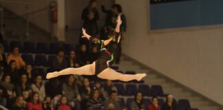 A Jesolo il Campionato Gold di ginnastica artistica femminile Jesolo, un'esibizione di ginnastica artistica