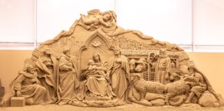 Jesolo Sand Nativity, raccolti finora oltre 70.000 euro Jesolo Sand Nativity, una delle sculture di sabbia esposte