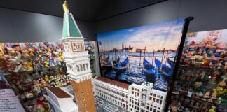 Esposta a Venezia la riproduzione in Lego di Piazza San Marco La riproduzione in Lego di Piazza San Marco