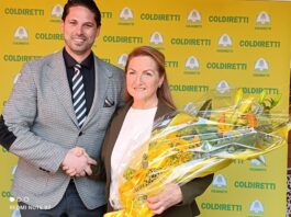 Coldiretti Venezia, l'ex Presidente Andrea Colla e la nuova presidente Tiziana Favaretto