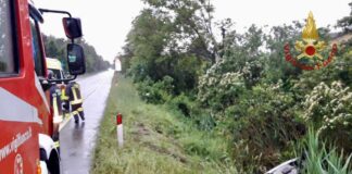 FOTONOTIZIA – Chioggia, auto finisce nel fossato: due feriti L'auto finita nel fossato a Sant'Anna di Chioggia
