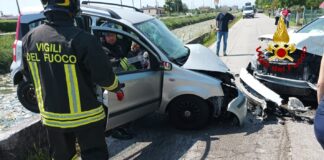 FOTONOTIZIA – Scontro tra due auto, ferita una donna Via Grassaga, il luogo dell'incidente stradale
