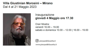 Pier Paolo Fassetta, giovedì 4 maggio l’inaugurazione della mostra Pier Paolo Fassetta