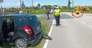 Annone Veneto, la scena dell'incidente stradale