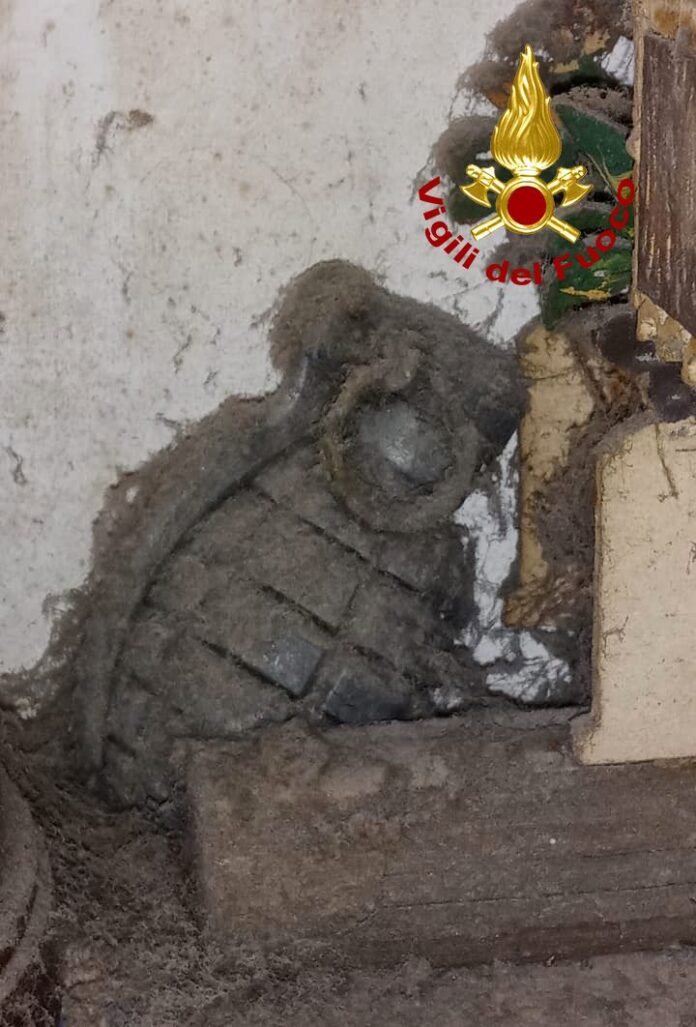 La granata trovata nell'abitazione di Spinea