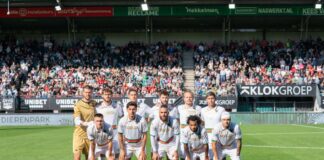 Amichevole NEC Nijmegen-Venezia FC 3-1 NEC Nijmegen-Venezia FC, l'undic iniziale arancioneroverde - foto: Ufficio Comunicazione Venezia FC