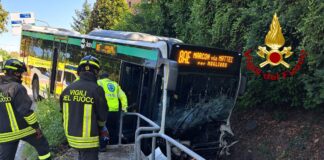 Mestre, incidente tra un autobus e un furgone: un ferito L'autobus incidentato