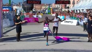 Mutai, vincitore della Venicemarathon