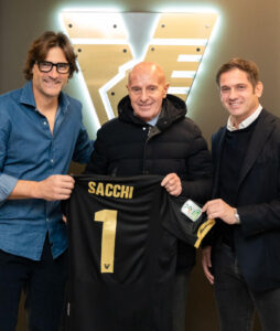 Vanoli, Sacchi e Antonelli - foto Ufficio Comunicazione del Venezia FC