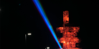 Acceso l’albero X-Tree a Forte Marghera Albero X-Tree a Forte Marghera