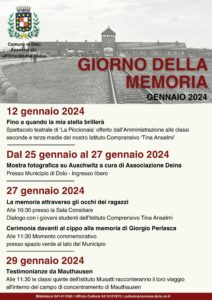 Dolo, le iniziative per il Giorno della Memoria 2024