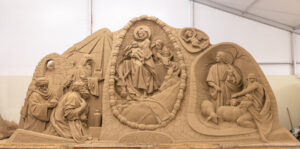 Jesolo Sand Nativity, una delle opere esposte nell'edizione 2023