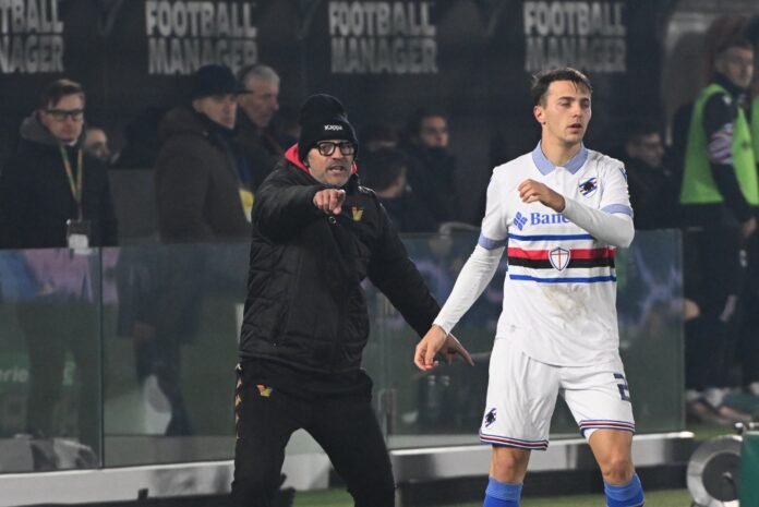 Paolo Vanoli, allenatore del Venezia FC, al Penzo nel match contro la Sampdoria - foto Andrea Pattaro@Vision