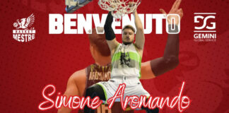 Simone Aromando alla Gemini Basket Mestre Simone Aromando alla Gemini Basket Mestre