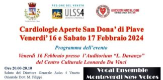 Cardiologie aperte: a San Donà 2 giorni dedicati alla prevenzione Locandina Cardiologie aperte 2024