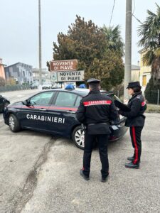 I Carabinieri in azione a Noventa di Piave