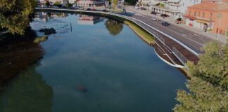 In arrivo la pista ciclopedonale a sbalzo sul Sile Rendering della pista ciclopedonale a sbalzo sul fiume Sile