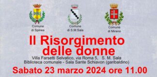 Mirano, Spinea e Santa Maria di Sala fanno rete per la cultura Mirano, Spinea e Santa Maria di Sala presentano il Risorgimento delle donne