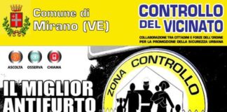 Controllo di Vicinato, incontro pubblico a Mirano Controllo di vicinato, la locandina dell'incontro a Mirano