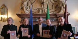 I Pooh ricevuti da Brugnaro a Ca’ Farsetti I Pooh a Ca' Farsetti con Brugnaro