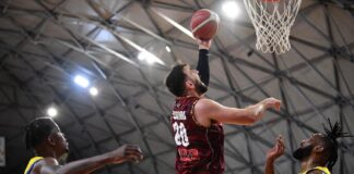 Givova Scafati-Umana Reyer Venezia 66-95 Givova Scafati-Umana Reyer Venezia - foto dalla pagina Facebook dell’Umana Reyer Venezia