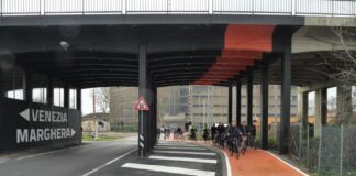 Inaugurata la pista ciclabile da Marghera a Venezia La nuova pista ciclabile Marghera-Venezia