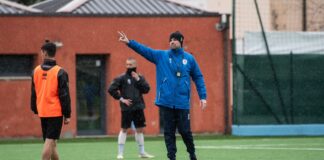 Florindo: “Andiamo a Feltre con determinazione, coraggio e umiltà” Michele Florindo, allenatore del Treviso FBC 1993 - foto Fotostampa