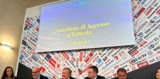 Brugnaro presenta a Roma, alla stampa estera, il contributo d’accesso Contributo d'Accesso, la presentazione a Roma