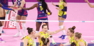 L’Imoco fa sua gara2 al PalaWanny MARINA LUBIAN, Kelsey Robinson-Cook E Isabelle Haak SAVINO DEL BENE SCANDICCI - PROSECCO DOC IMOCO CONEGLIANO PALLAVOLO CAMPIONATO ITALIANO VOLLEY SERIE A1-F 2023-24 PLAYOFF FINALE SCUDETTO GARA 2 FIRENZE 20-04-2024 FOTO FILIPPO RUBIN / LVF