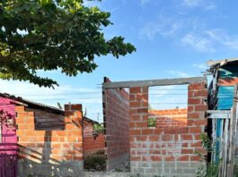 Una delle strutture in costruzione finanziate in Colombia anche grazie ai fondi dello Jesolo Sand Nativity