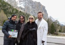 Ultimi ciak di Cortina Express, con Christian De Sica, Isabella Ferrari e Lillo Petrolo