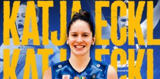 Katja Eckl in prima squadra dell’Imoco Volley Katja Eckl - foto dal sito dell'Imoco Volley