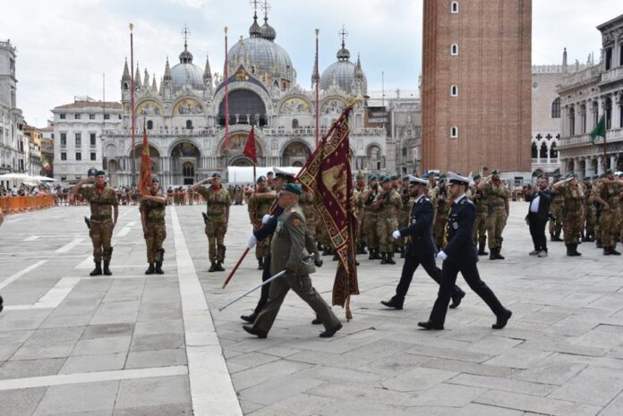 Lagunari in Piazza San Marco