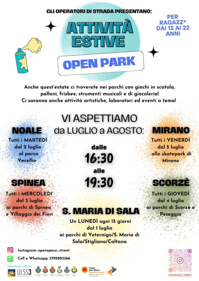 Progetto Open Park - la locandina