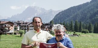 Umana Reyer Venezia in ritiro a Falcade per altre tre stagioni Il Presidente dell'Umana Reyer Venezia, Federico Casarin e il Sindaco di Falcade Mauro Salvaterra - foto dal sito Reyer