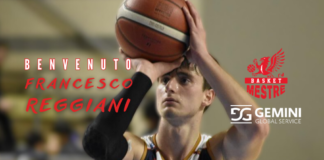 Con Francesco Reggiani si chiude la campagna acquisti della Gemini Basket Mestre Francesco Reggiani