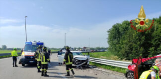 Incidente frontale in via Caposile Incidente frontale in via Caposile